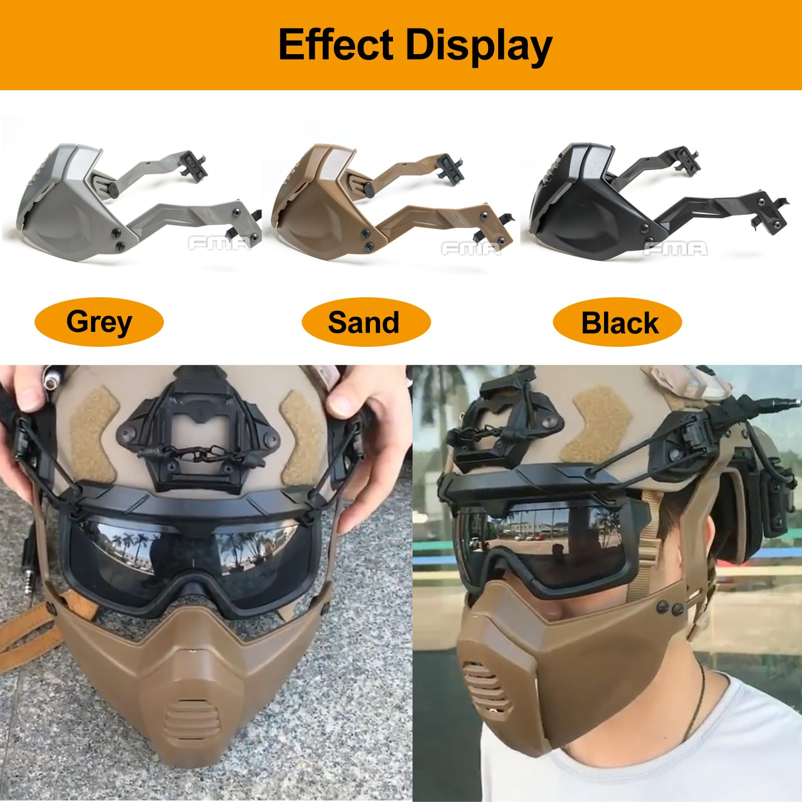 Masque Airsoft Grillagé avec Casquette Tactique
