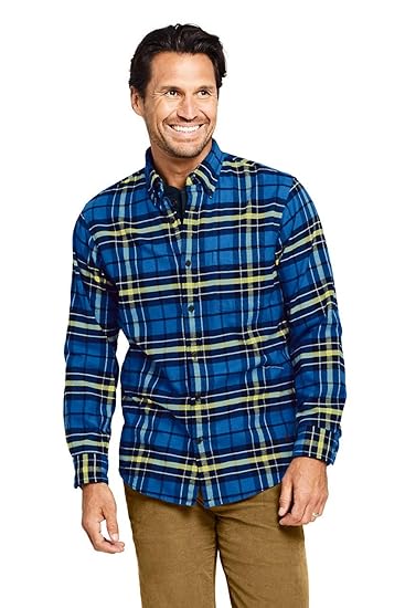 Lands end fleece lined flannel shirt Clearance