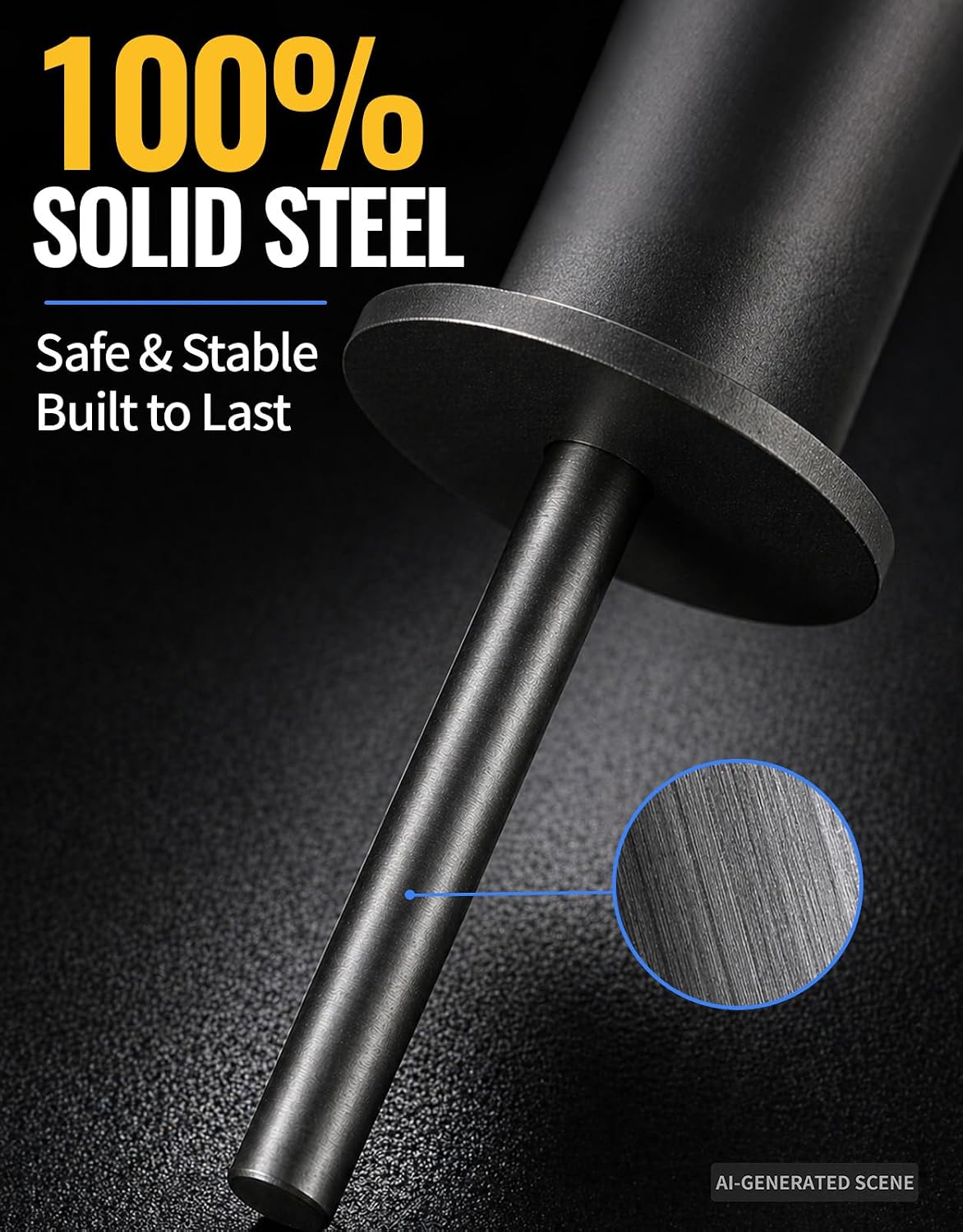 8MM/10MM Weight Stack Pin with Spring Clip Collar | 200 LBS Weight Capacity; Premium Steel Construction; Home & Commercial Gym Compatible