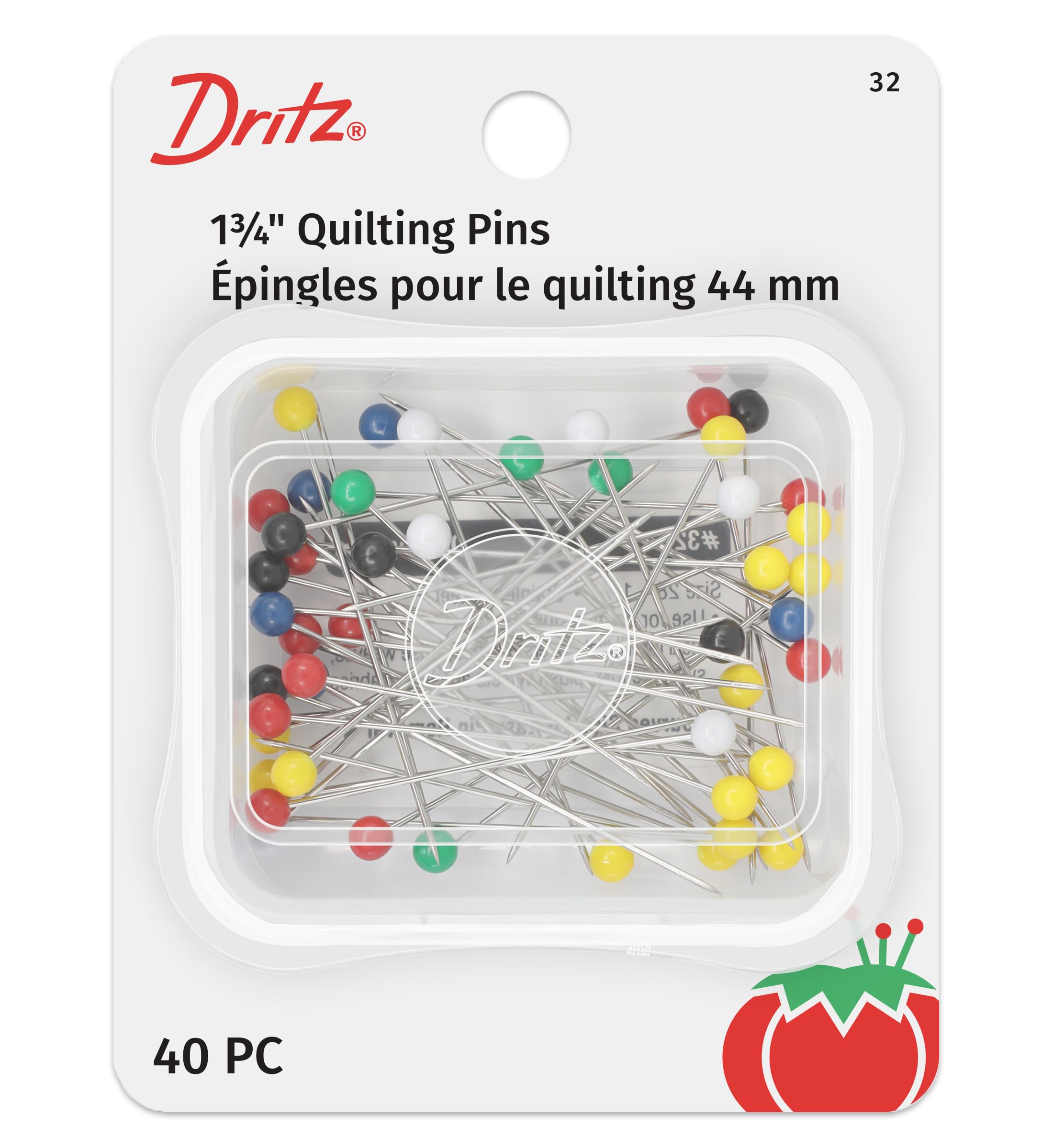 Épingles à matelasser Dritz jaune 4,5 cm pour mercerie couture et patchwork