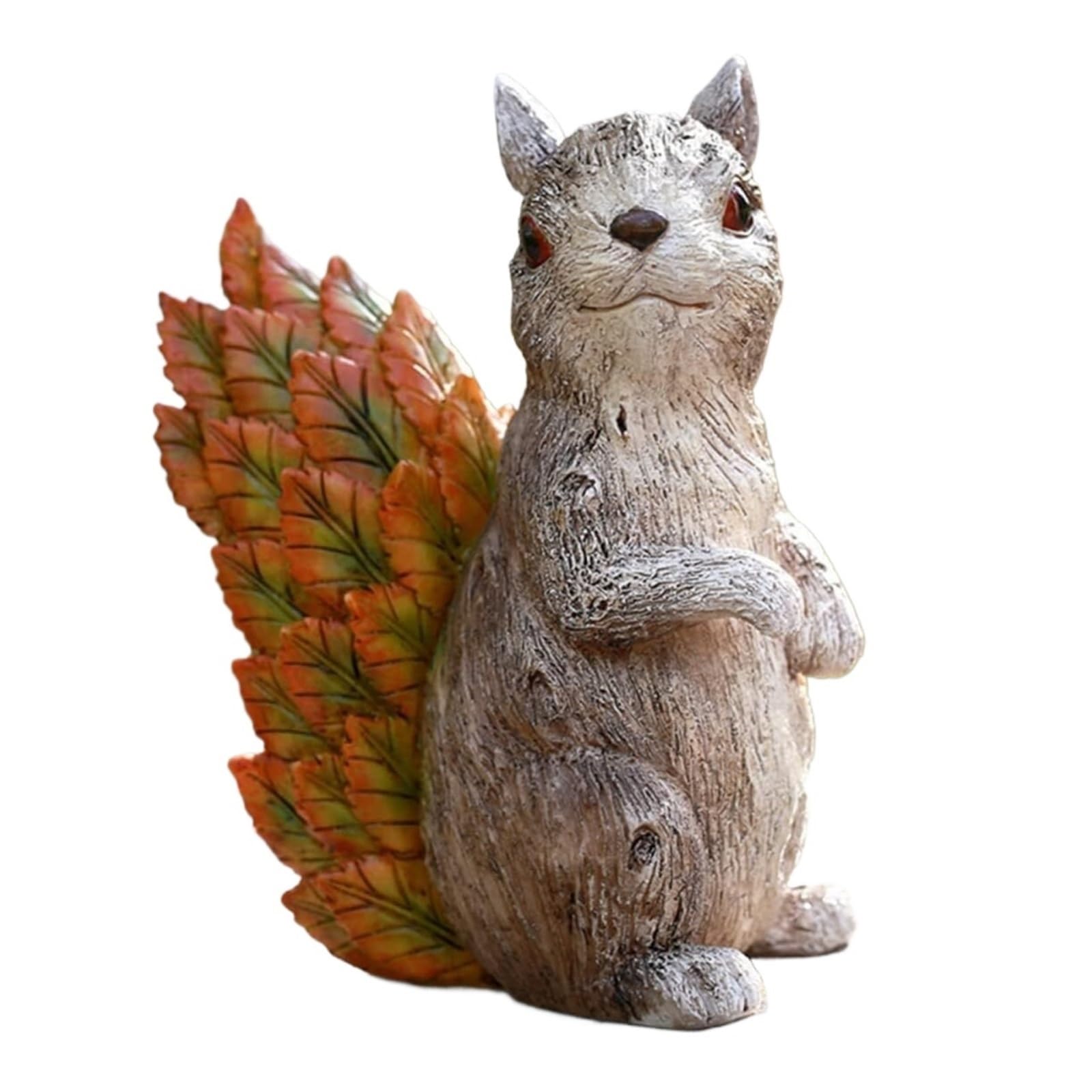 Décoration d'intérieur Statue d'écureuil de Paysage Plante, d'extérieur Accessoires de Bureau Amusants