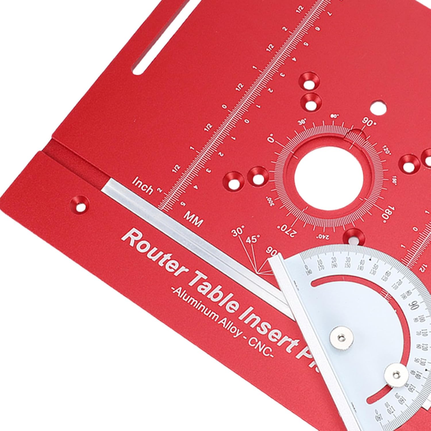 Router Table Insert Plate, Aluminum Alloy Woodworking Bench Router Flip Plate with Miter, Multifunctional Trimming Engraving Table for Milling Machine