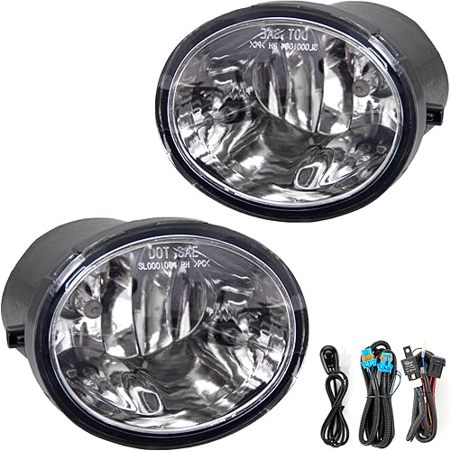 Miniatura 2 de Repuesto de montaje de luces antiniebla para Toyota Tundra 2000-2006 2001-2007 Toyota Sequoia con bombillas halógenas 9006 12V 35W incluidas