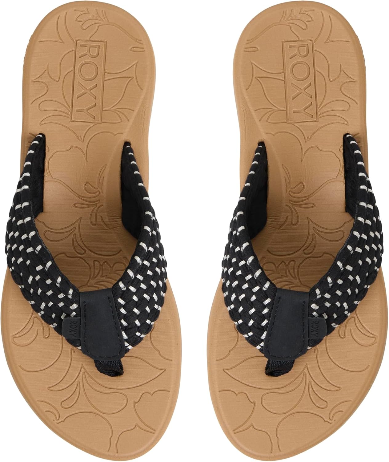 Roxy Women's Colbee Hi Flip-Flop, Black Woven, 9 - Image 6