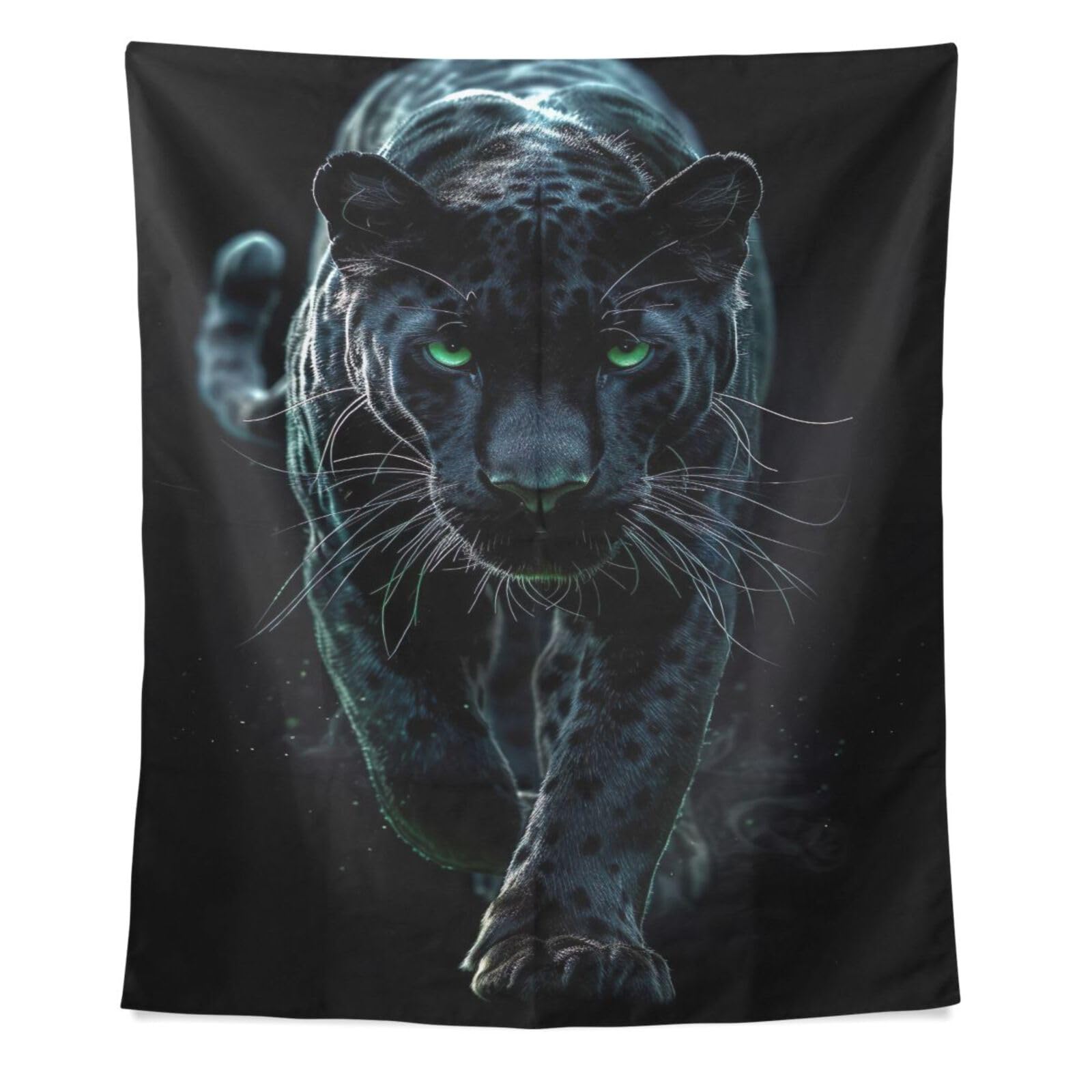 Amazon.com: STAYTOP Tapestry Cool Black Panther Vertical Wall
