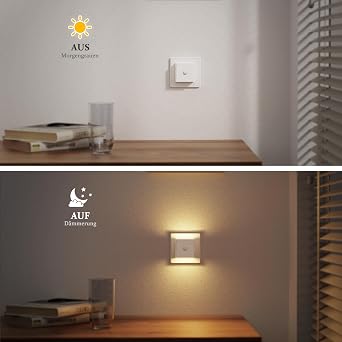 JandCase Night Light with Motion Sensor Light: 2 Pieces Night Light Socket [Energy Class F]