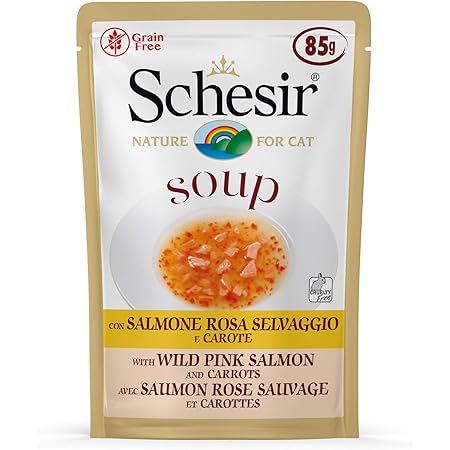 Amazon シシア Schesir キャットフード 猫用スープ 穀物不使用 無添加 無着色 シシアキャット グレインフリースープ ピンクサーモン キャロット 85g 個 シシア Schesir ウェット 通販