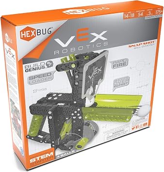 HEXBUG VEX Robotics Snap Shot - STEM Construction Kit - Ball Launcher - DIY Blaster Project