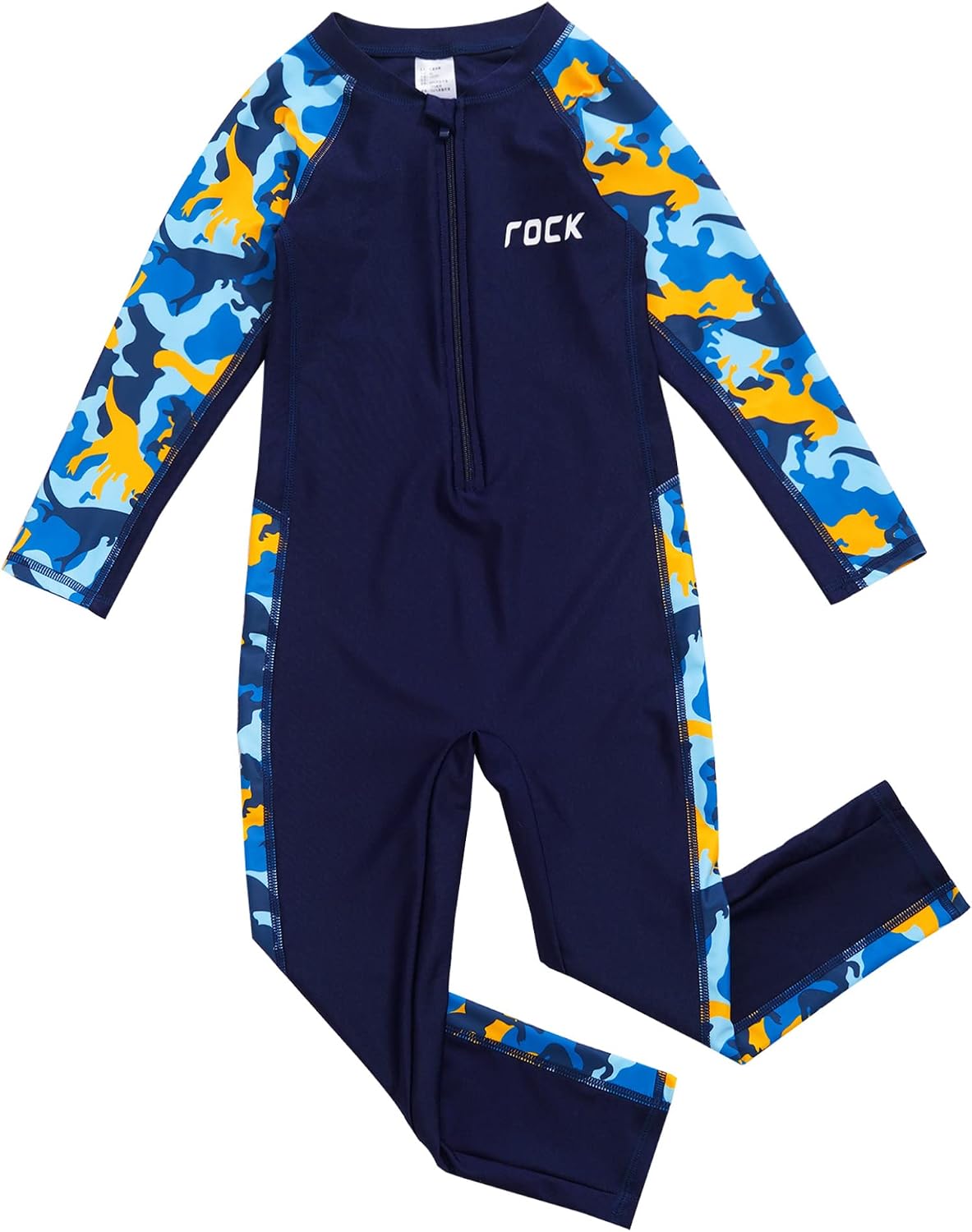 Kids Girls Boys One Piece Water Sports Rash Guard Swimsuit UPF 50+ Long Sleeves Full Suit Wetsuit Swimwear