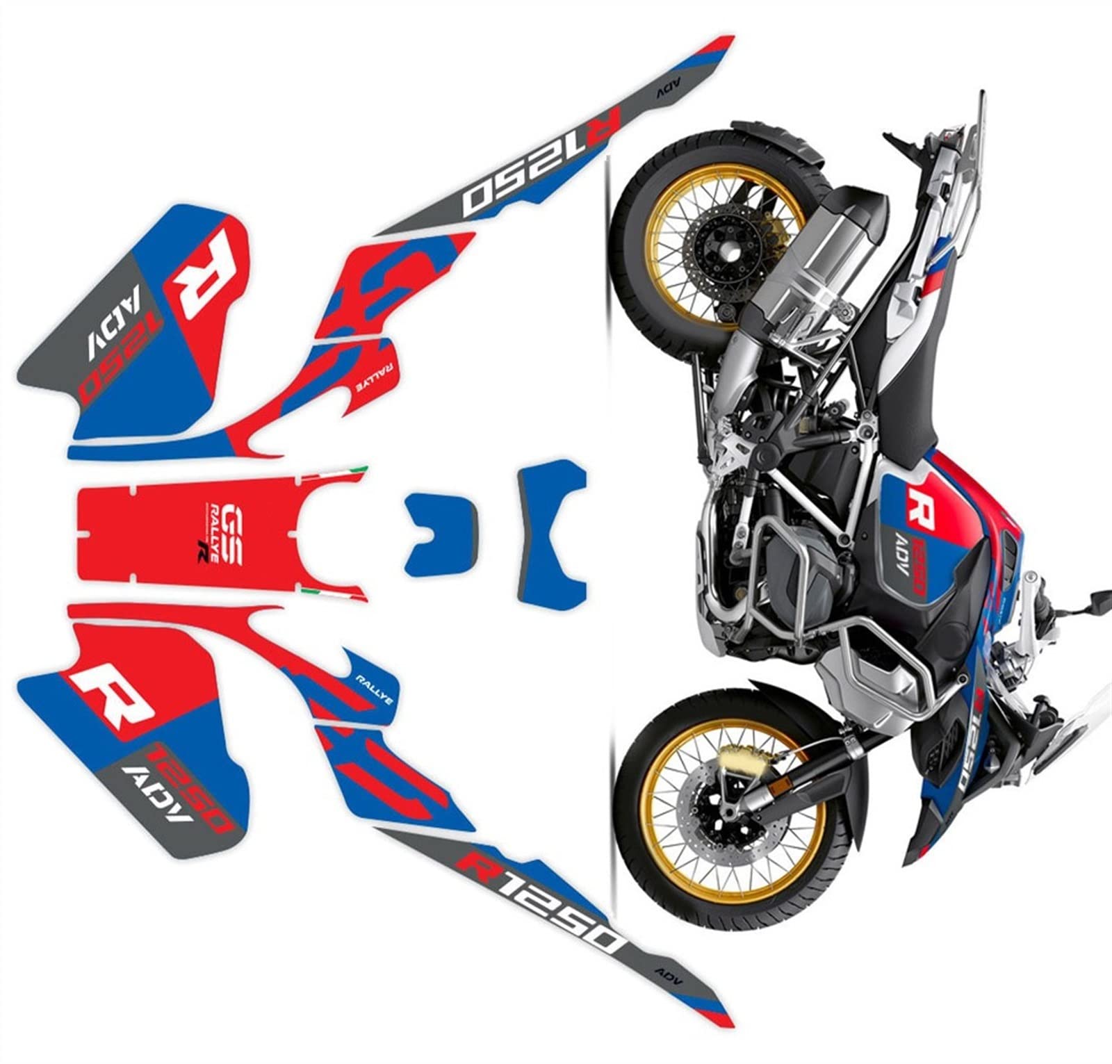 Autocollant d'impression pour moto aventure R1250GS ADV en voyage