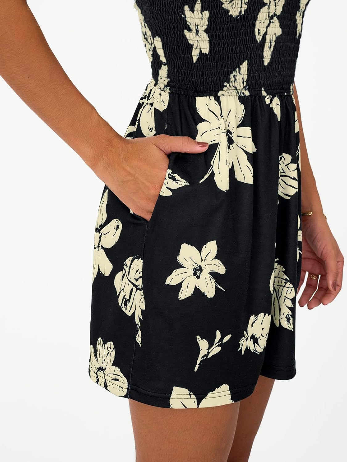 AUTOMET Rompers for Women Summer Vacation Beach Outfits Casual Loose Square Neck Shorts Jumpsuits Overalls 2026 Resort Wear - Image 5