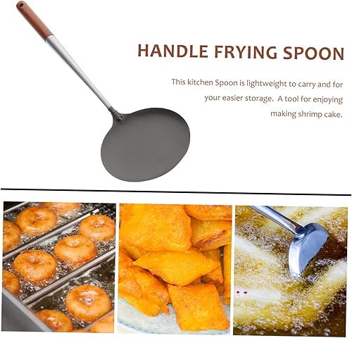 Miniatura 9 de Cuchara de freír cuchara de aceite antiadherente para freír aperitivos mango largo