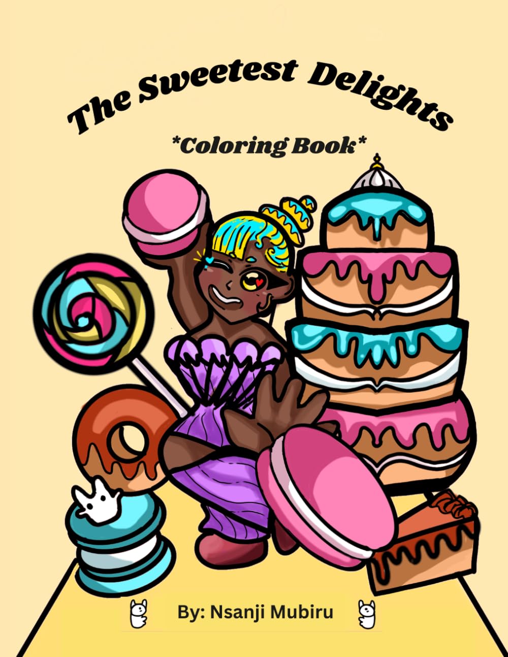 The Sweetest Delights: A Sweet and Easy Coloring Book for All Ages: Featuring Whimsical Treats for the Blooming Spring