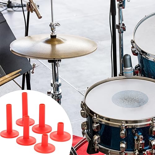 Miniatura 18 de SUPVOX 12 unids platillo reemplazo accesorios platillo soporte tambor manga para percusión conjunto piezas negro