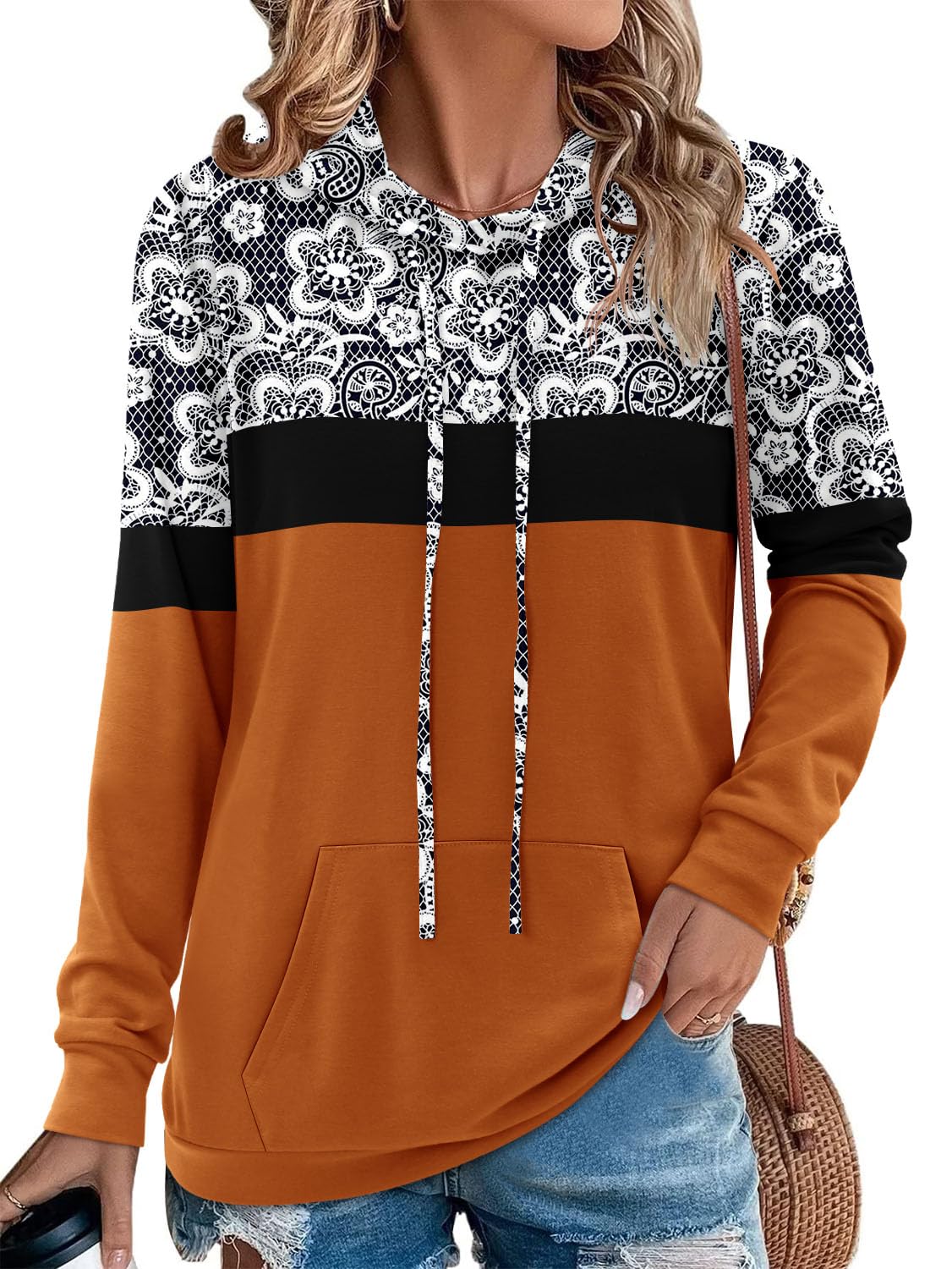 Angerella Long Sleeve Hoodies for Women Pullover Hooded Sweatshirts