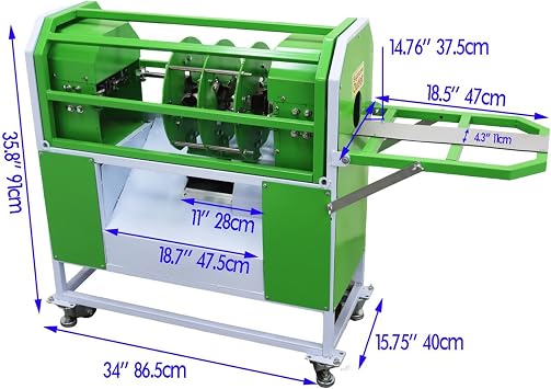 TECHTONGDA Sugar Cane Peeler, Sugarcane Skin Peeling Machine, Commercial Sugarcane Peel Removing Machine, Sugarcane Peeler Machine, 220V/110V/48V, 1-2.2 Sugarcane Dia, Min Peeling Length 20 Inch