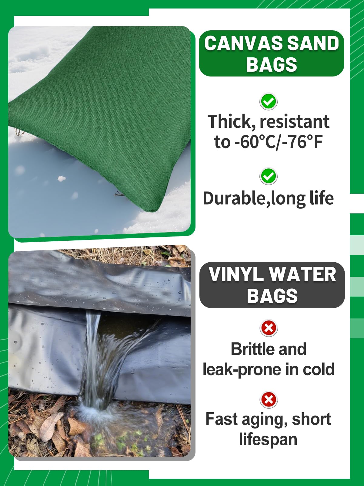 LFUTARI Lot De 12 Sacs De Lestage Pour Rideaux D'extérieur, Sacs De