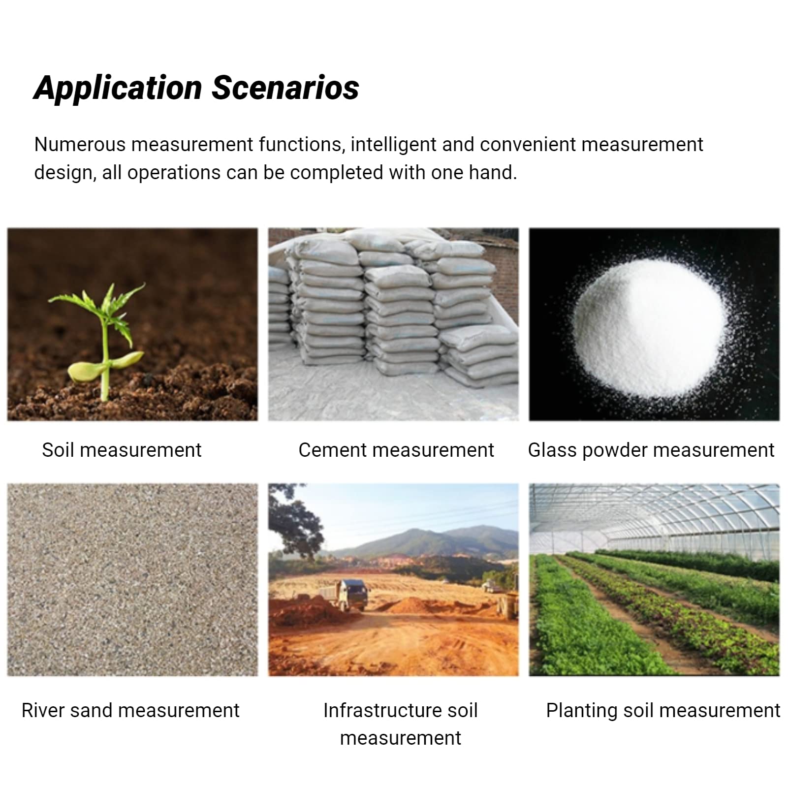 Medidor de Humedad del Suelo Pantalla Digital ABS Apagado Manual Medidor de Humedad del Suelo, para plantación agrícola, para producción Industrial, para Suministro de jardín, para
