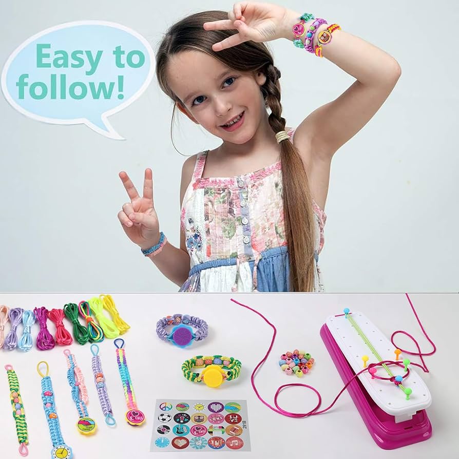 Amazon.com: IQKidz Friendship Bracelet Making Kit - Make Bracelets