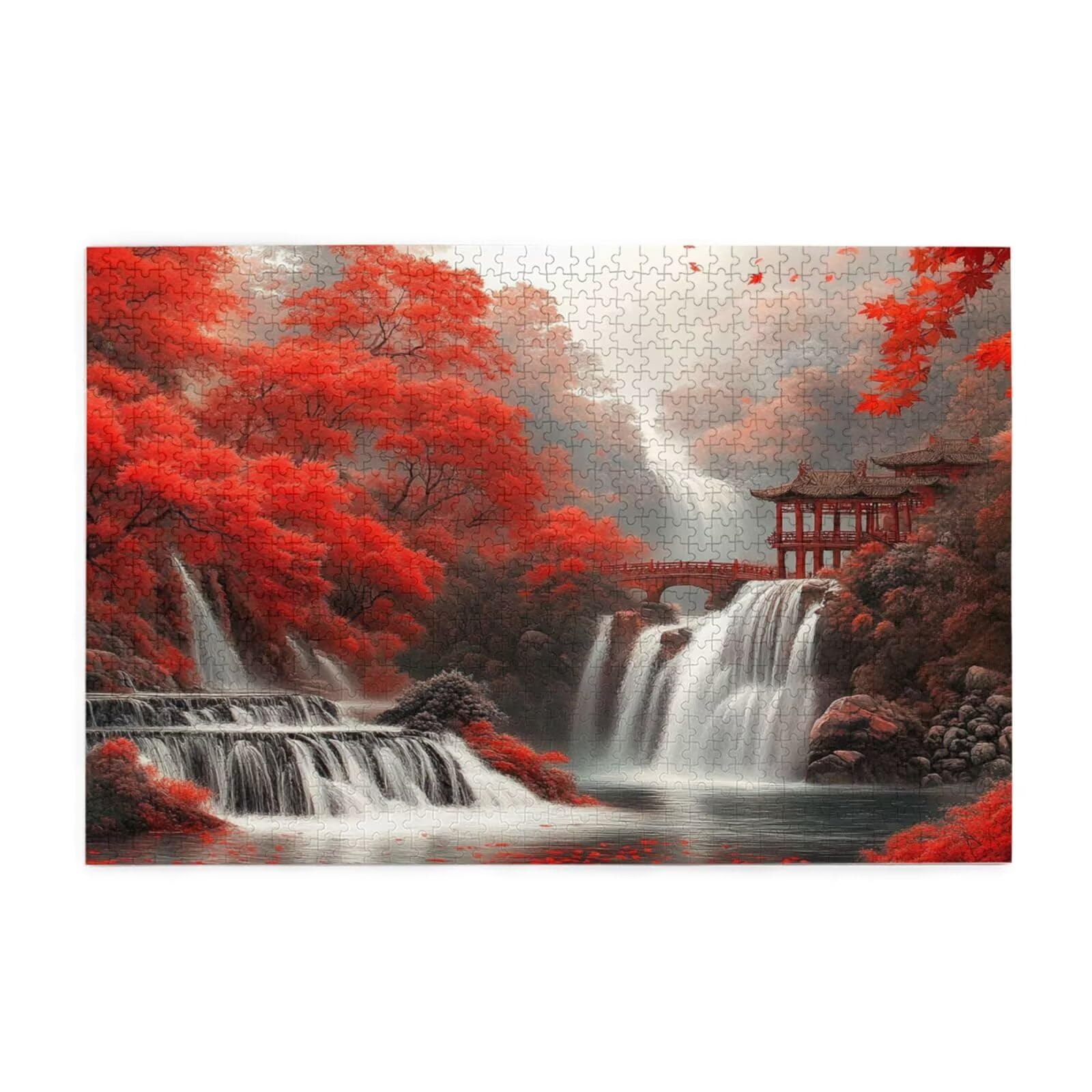 Puzzles Árbol 2000 Adultos, Puzzle Caer 2000 Piezas Adecuado para Principiante, Juegos Divertidos/Coloridos Entretenimiento Familiar, Pasatiempos Creativos Adultos Mujer para Decoracion Regalos 1T-78