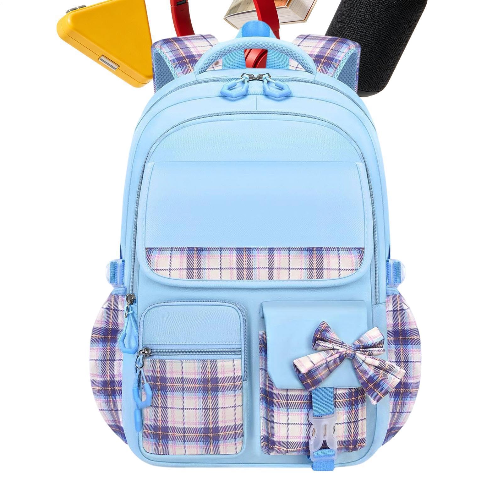 Zaini Per Bambine E Ragazze Impermeabile Multitasche Cerniera Liscia | Zaino Bambini Grandi Porta Libri Per Studenti Adolescenti Medie Viaggio Outdoor Campeggio Escursionismo Weekend Road Trip