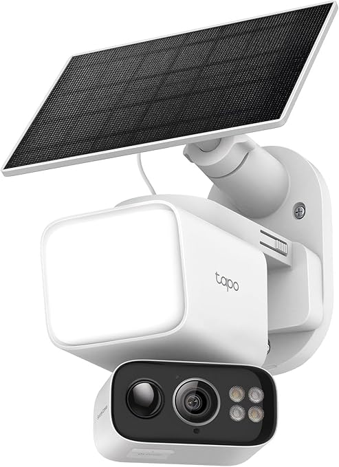 Tapo 2K Outdoor Pan/Tilt Wireless Floodlight Security Camera - Battery
