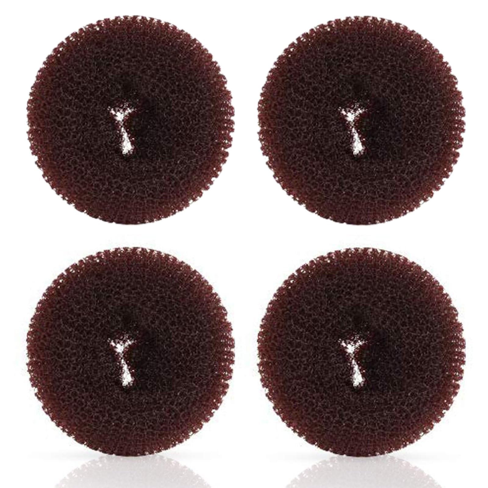 Extra Hair Donut Bun Maker for Kids Ring Style Bun, 4PCS Chignon Hair Small Doughnut Shaper for Short and Thin Hair (Small