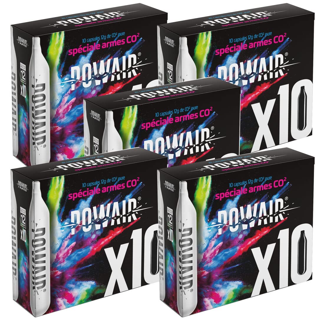 BOITE 10 SPARCLETTES CO2 12G CARTOUCHE - POWAIR