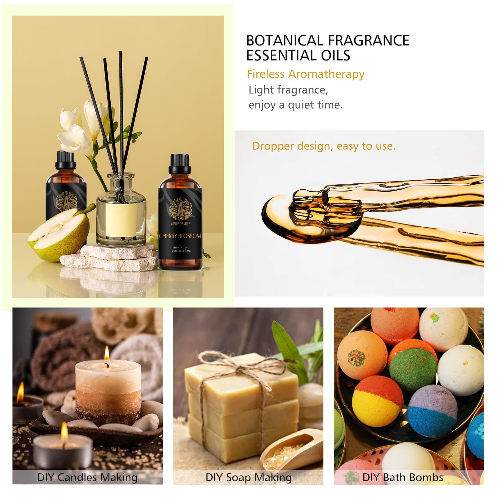 100% pura mandarina aceites esenciales Set, Aromaterapia Tangerine aceites esenciales fragancia Set, 3x10mlmandarina Aceites Esenciales Perfumes Kit para difusores, humidificador