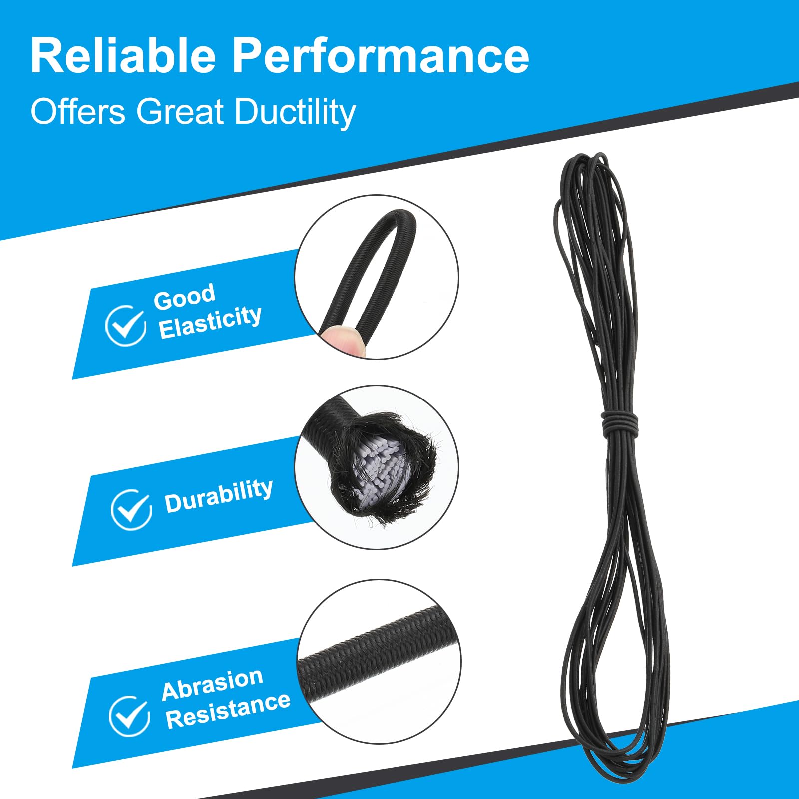 PATIKIL 1/8" x 25' Bungee Shock Cord - Image 3