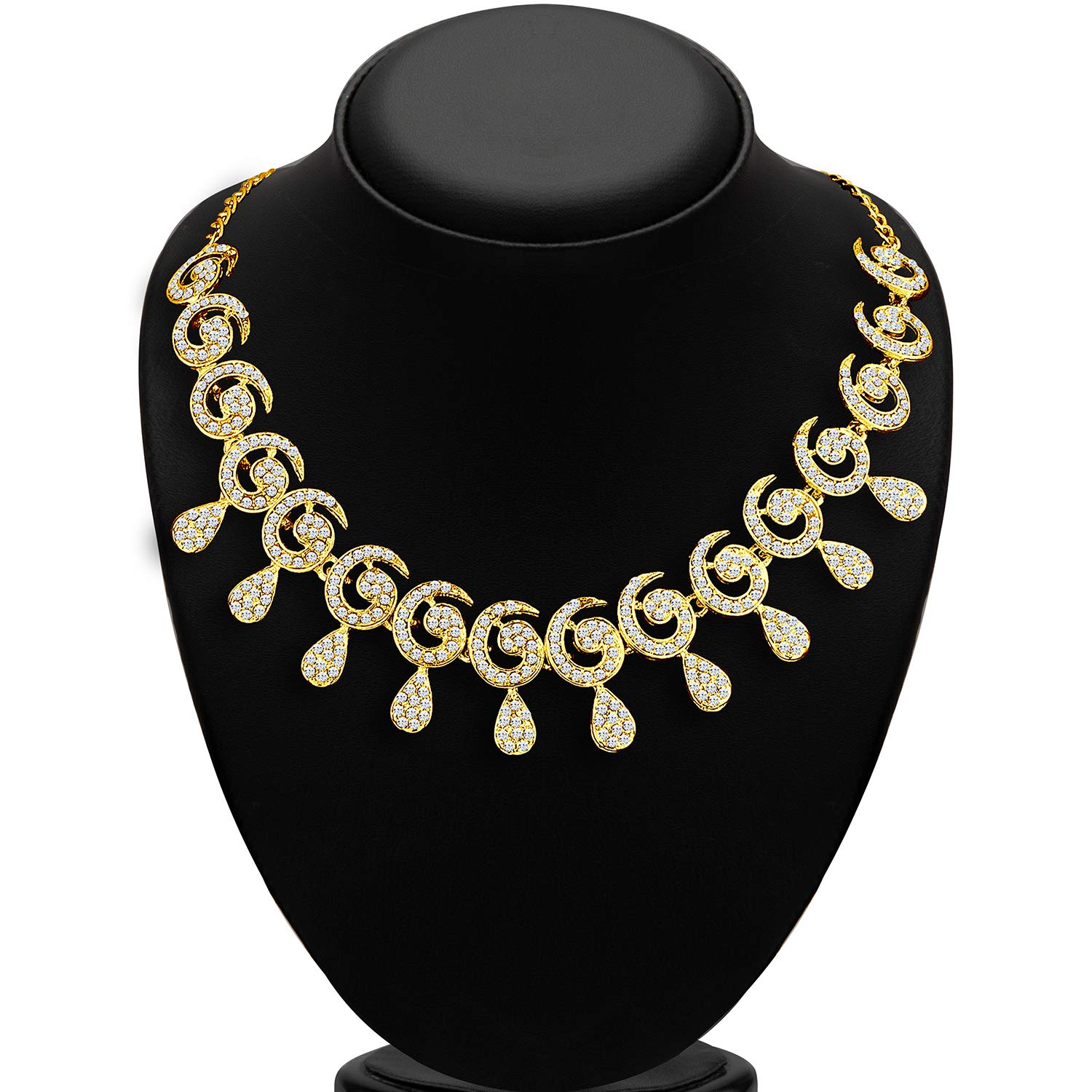 Elegant Austrian Diamond Necklace Set