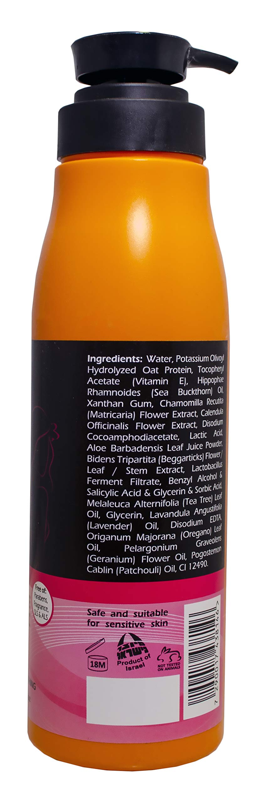 Lavado femenino para pieles sensibles – Lavado íntimo de equilibrio de pH suave – Lavado de piel íntimo higiénico diario con espino amarillo y aceite de árbol de té – 16.9 onzas líquidas 5