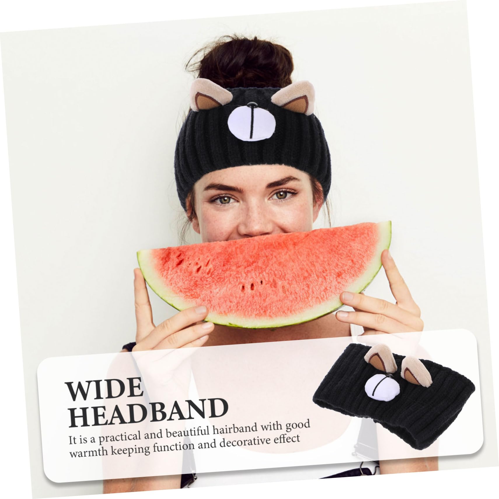 DOITOOL Diadema Tejida De 5 Uds Con Borde Ancho Chaqueta Miss Con Gorro Tejido Para Mantener El Calor