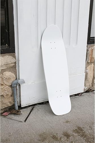 Miniatura 4 de Moose Skateboards Old School 10 x 33 pulgadas, paquete de 5 tablas de patineta en blanco con agarre