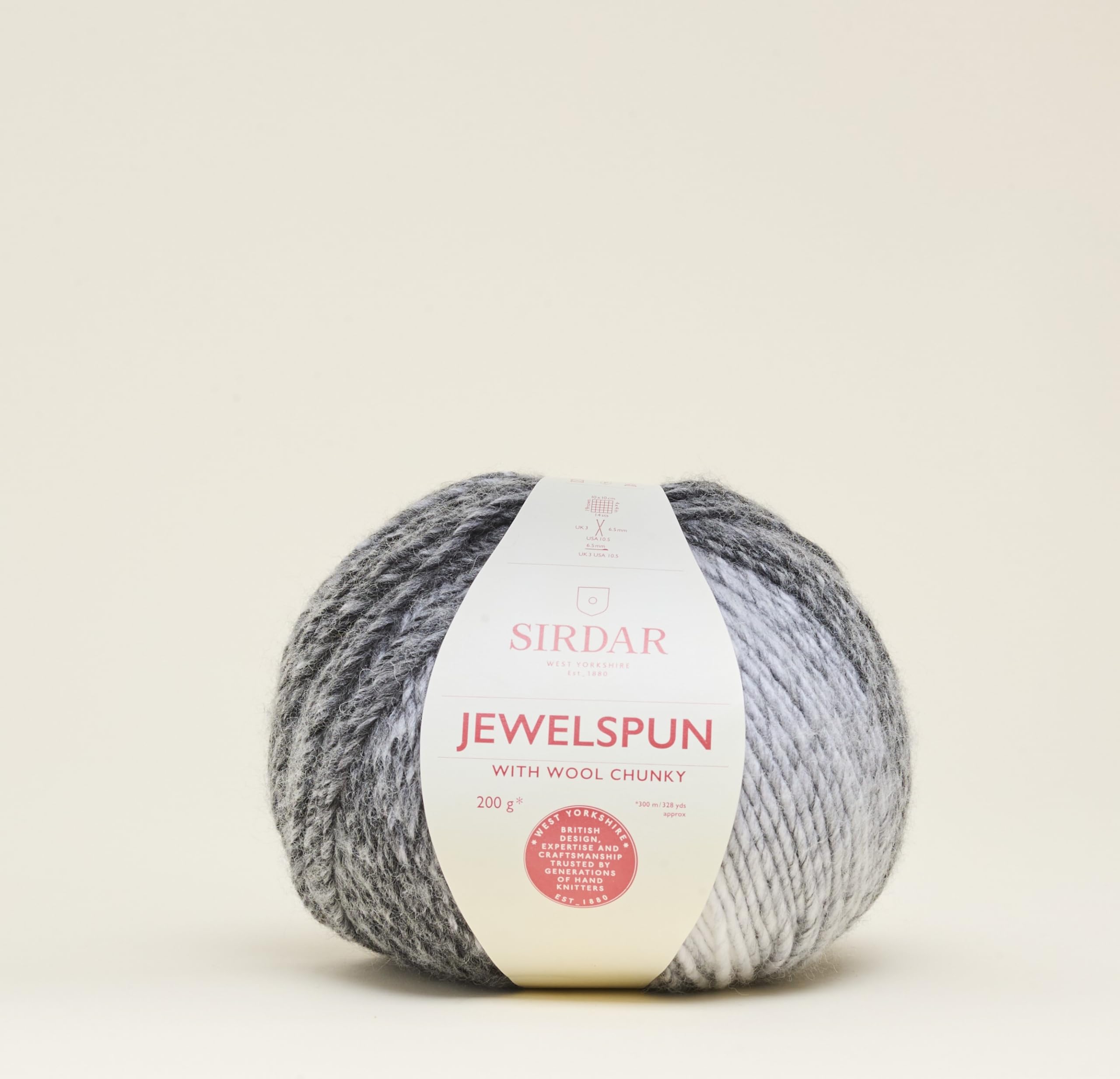 Sirdar Jewelspun Chunky with Wool, Polished Jet, 200g