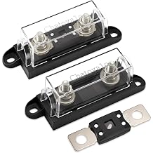 AMG/Mega Fuse Holder with 500 Amp Fuse, Upgrade Over ANL for Energy Storage & Marine, 2 Pack