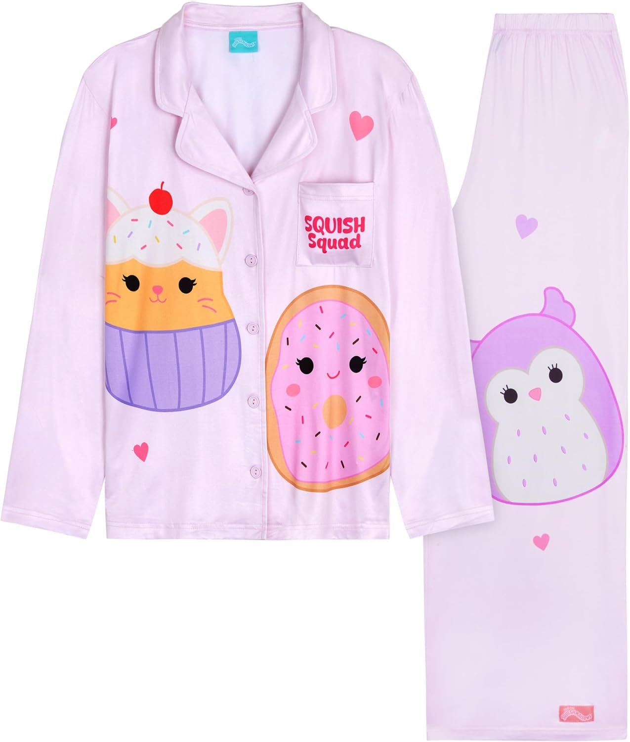 Get Trend 2 Pc Pajama Sets for Girls, Teens with Top, PJ Pants, Sleepwear, Nightwear, Kids PJs, Lounge Set, Gifts for Girls