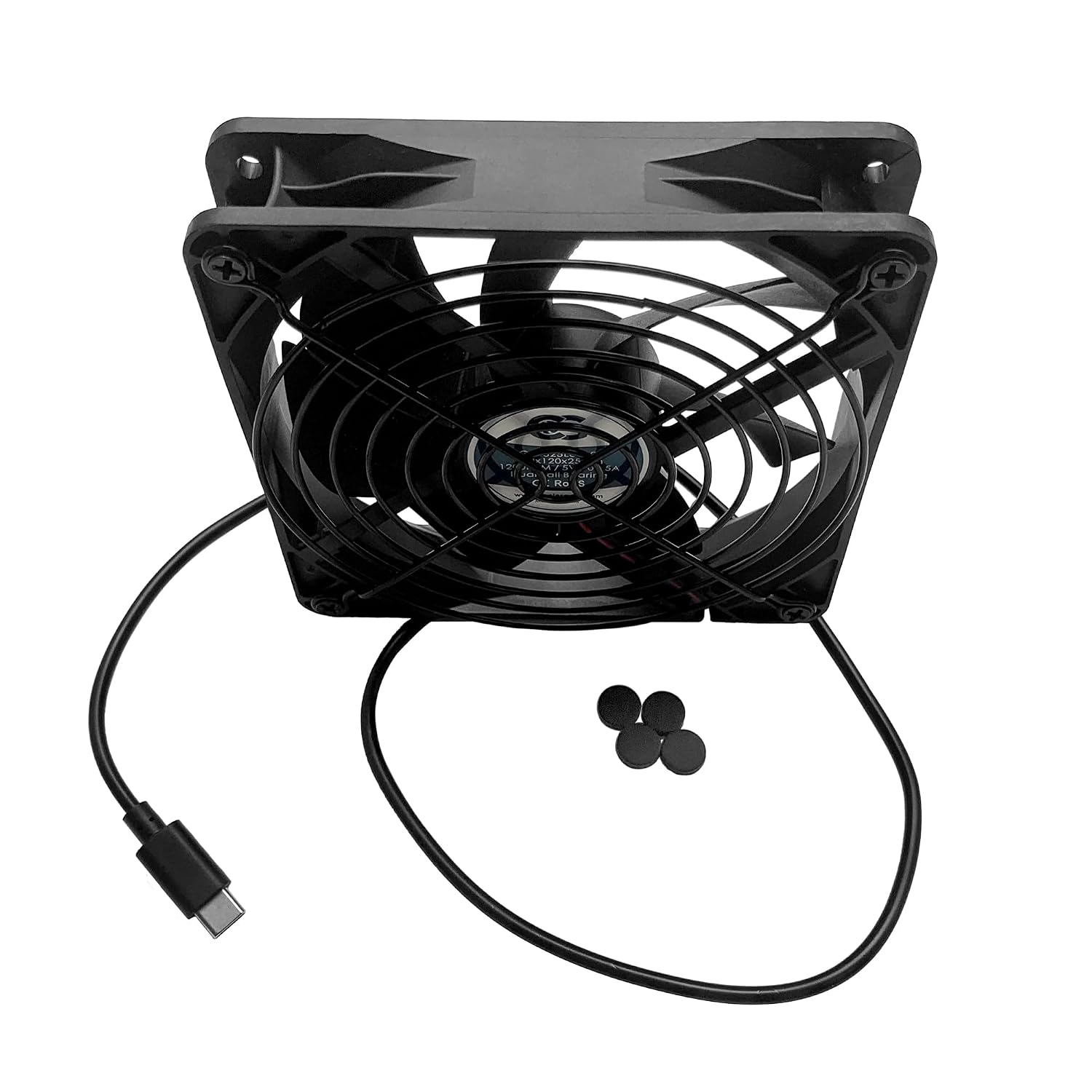 Coolerguys Single USB-C Fan for PlayStation, Xbox, Receivers, Roku (120mm)