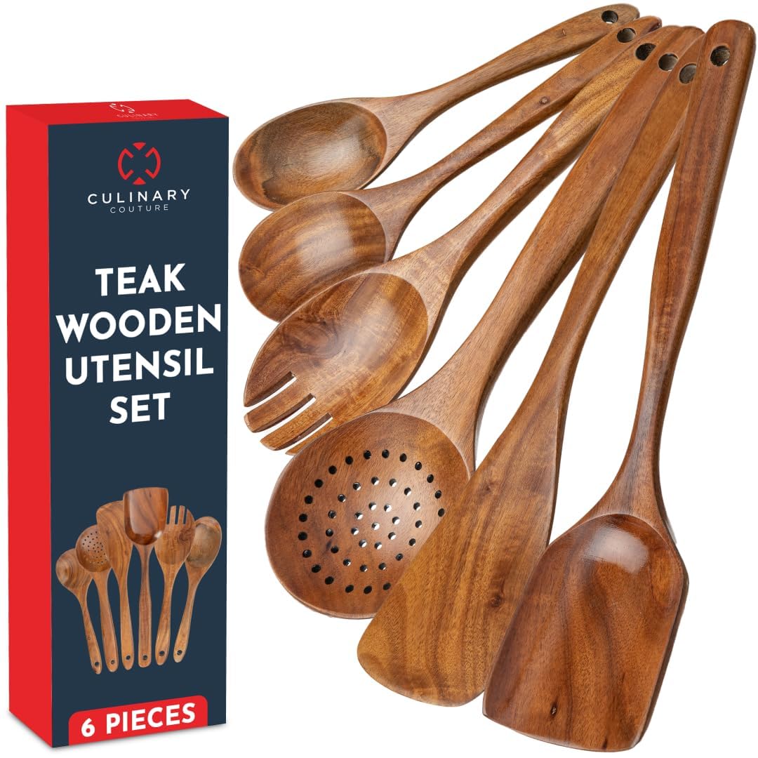 Culinary Couture Teak Utensil Set