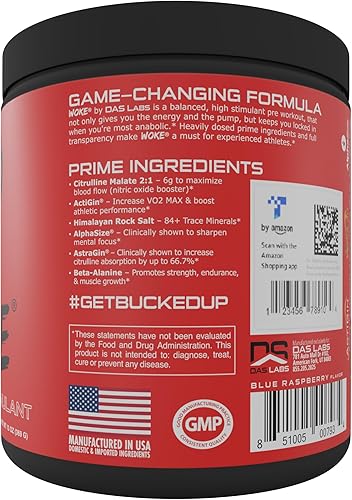 Miniatura 4 de Woke-Parent - Suplemento dietario pre-entrenamiento para deportistas altamente estimulante Azul Raz, Uva, Rojo, Rocket Pop, Verde