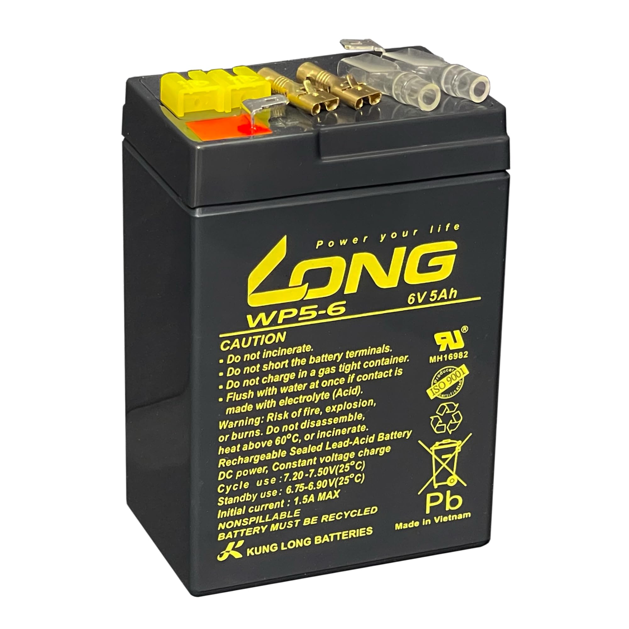 Amazon | LONG 6V 5Ah 高性能シールドバッテリー WP5-6 子供用