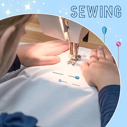 Miniatura 4 de 400 alfileres de ramo de flores, alfileres de ramillete de colores de 2.1 pulgadas, alfileres de costura de perlas de lágrima de 2.1 pulgadas,