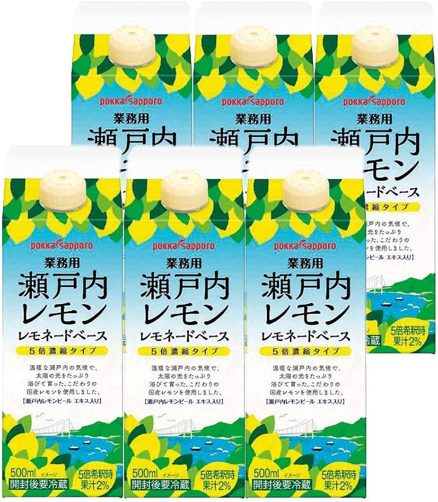 Amazon.co.jp: ポッカサッポロ 瀬戸内レモン レモネードベース (希釈用