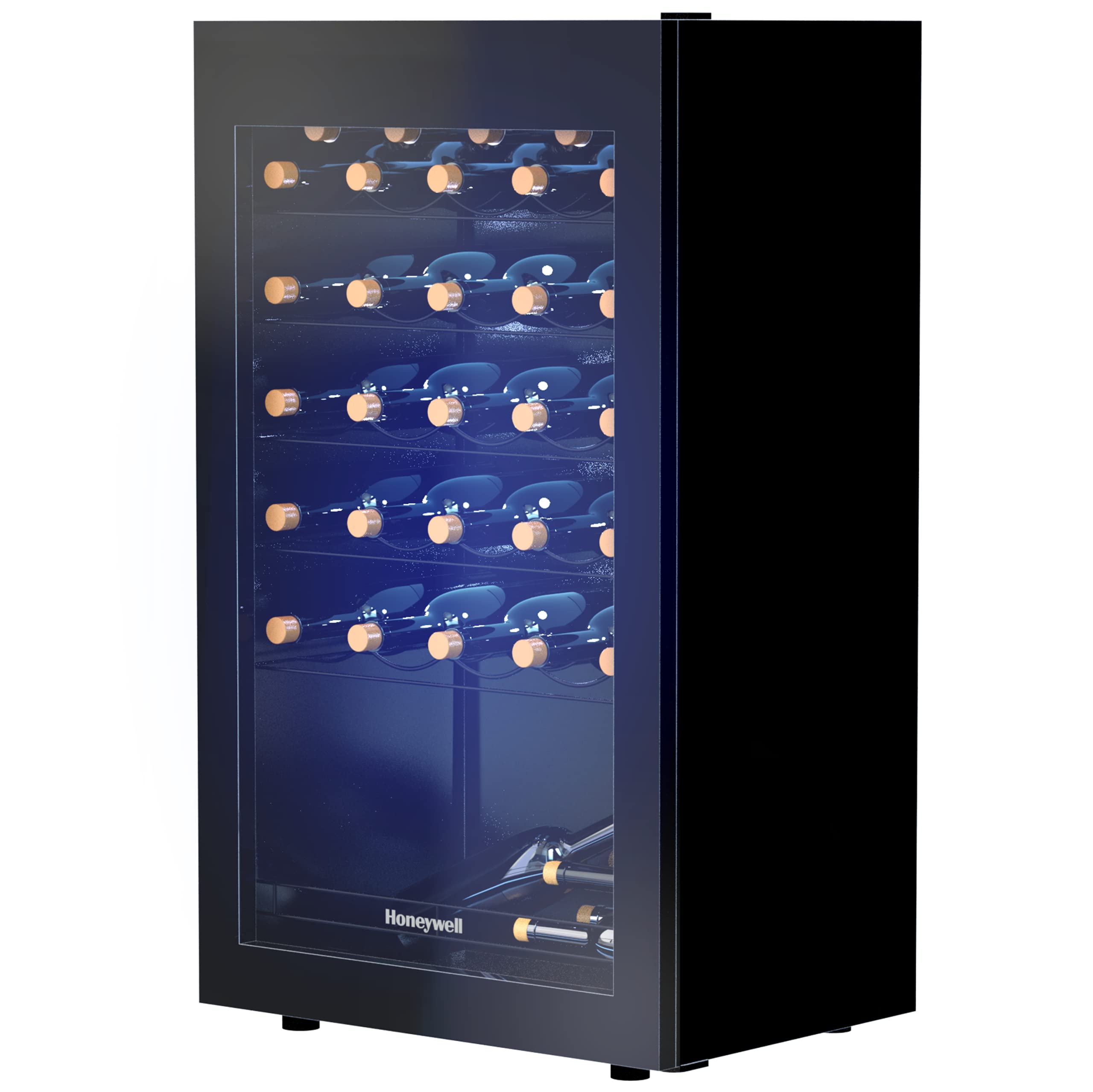 Honeywell 34 Bottle Compressor Wine Cooler Refrigerator, Large