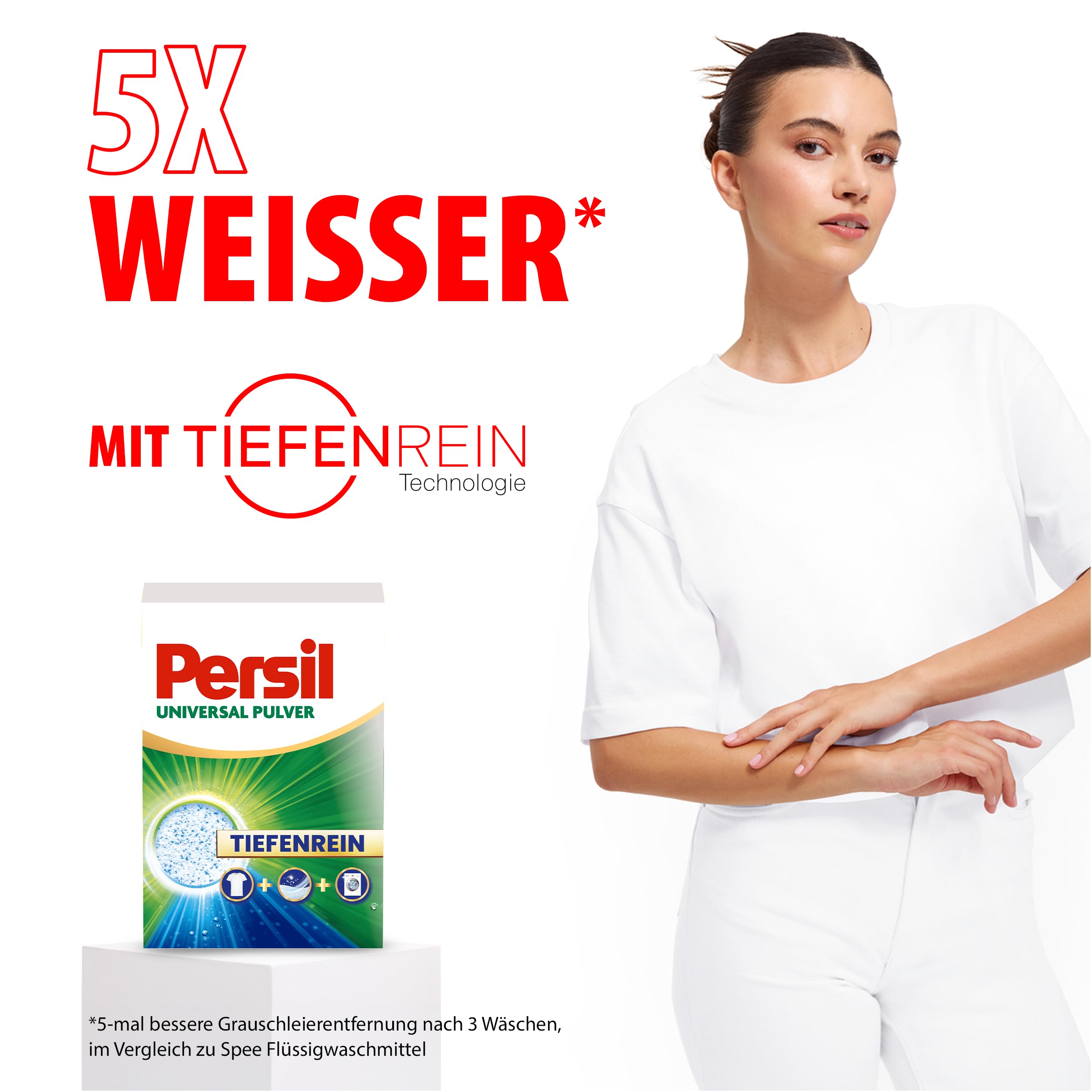 Persil Professional Universal Pulver Tiefenrein Waschmittel (130 Waschladungen), Vollwaschmittel für tiefenreine Wäsche und eine hygienisch frische Maschine, auch bei Kalt- & Kurz-Wäsche