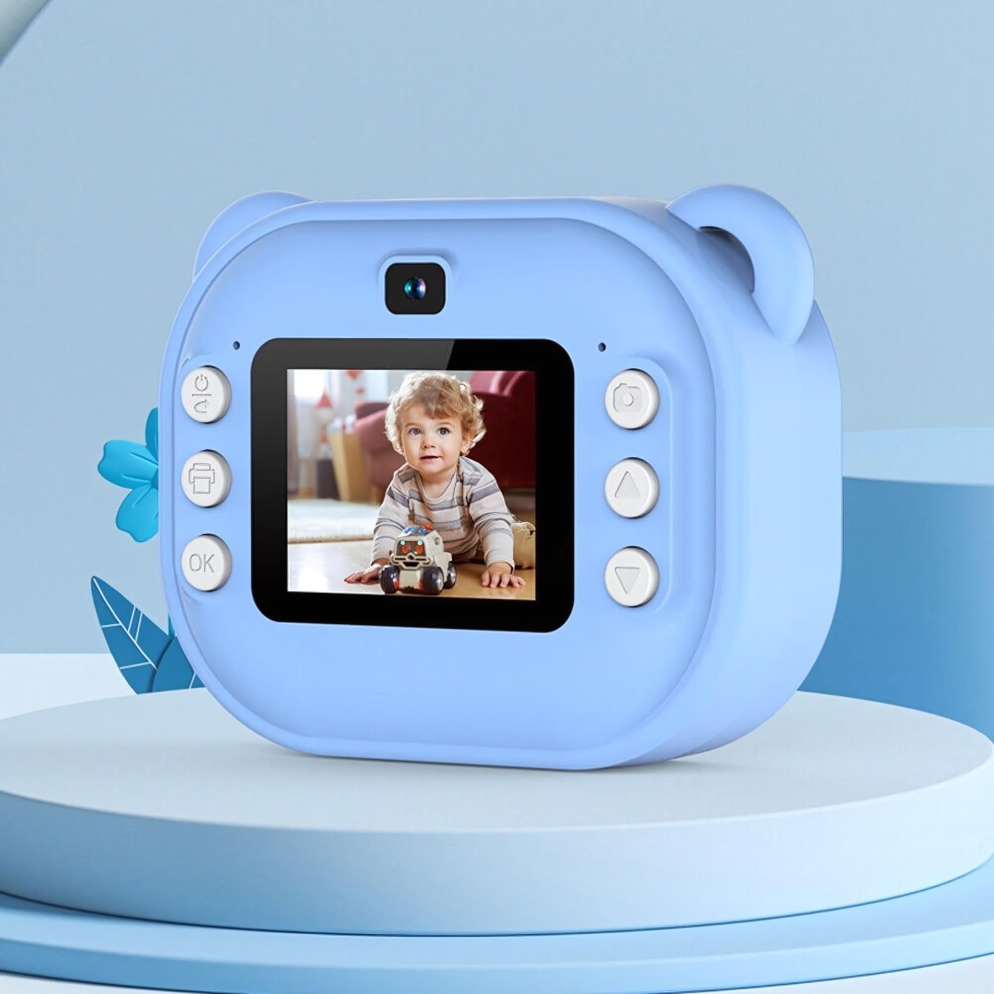 Digital Video Instant Print Camera for Kids, with Print Paper, Christams Birthday Gifts for Girls Boys (BLUE) (B0DD7DN4YG) Amazon Price History, Amazon Price Tracker