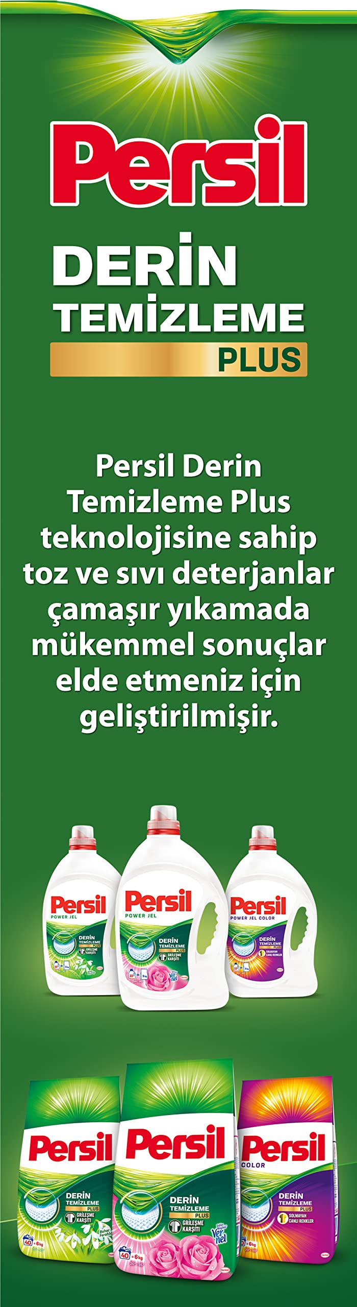 Persil Power Jel Color Derin Temizleme Plus 26 Yıkama Renkliler için Sıvı Çamaşır Deterjanı (1 x 1690 ml)