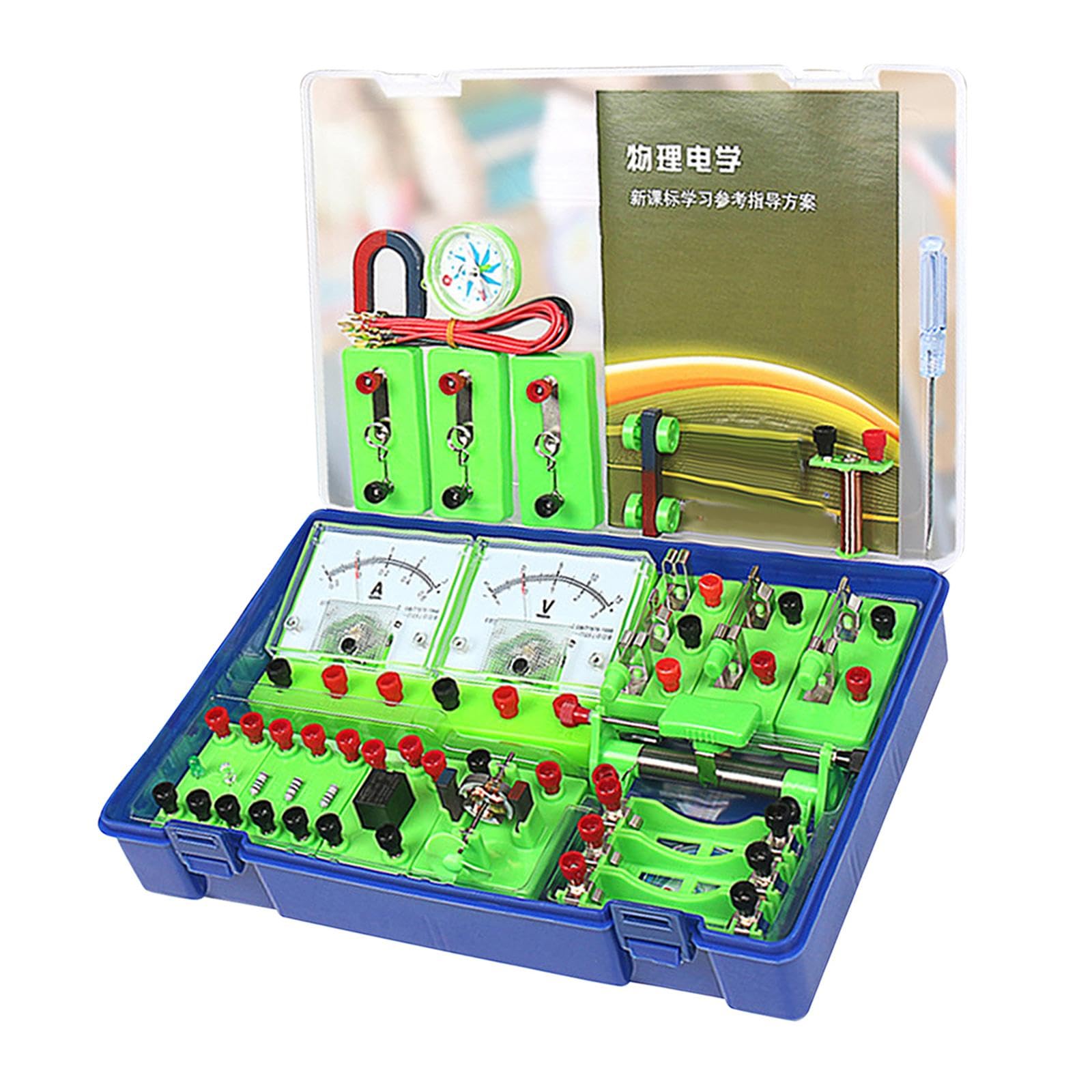 Baoblaze Kits de démarrage d'apprentissage de la physique électrique Ensemble d'expérimentation électrique Laboratoire scientifique pour le lycée