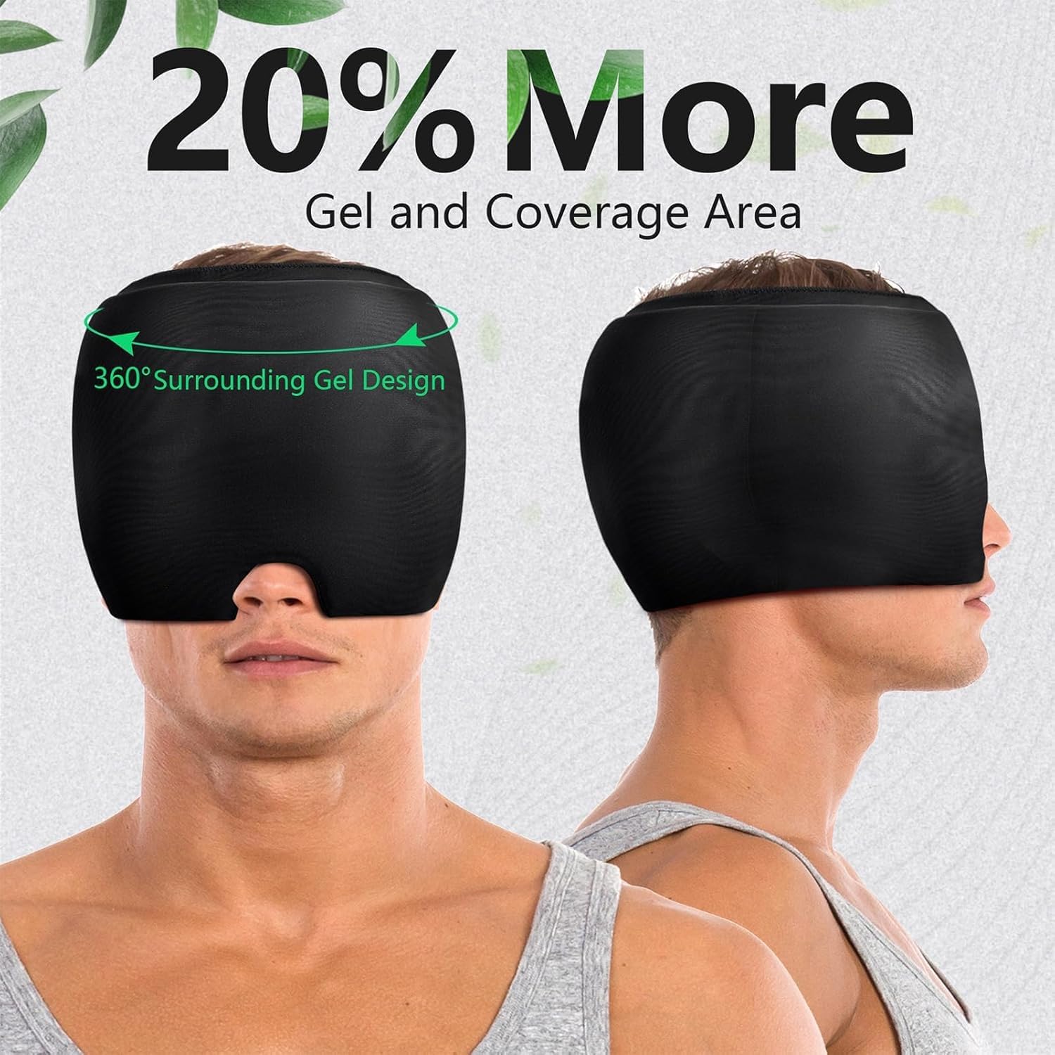 ToYooZe Migraine Relief Cap for Migraines, Headaches, Sinuses, Tension Relief Headache Relief Cap for Men & Women Hot & Cold Therapy Relaxing Thermax Migraine Miracle Cap, Migrane Relaxing Cap-Multicolour 2