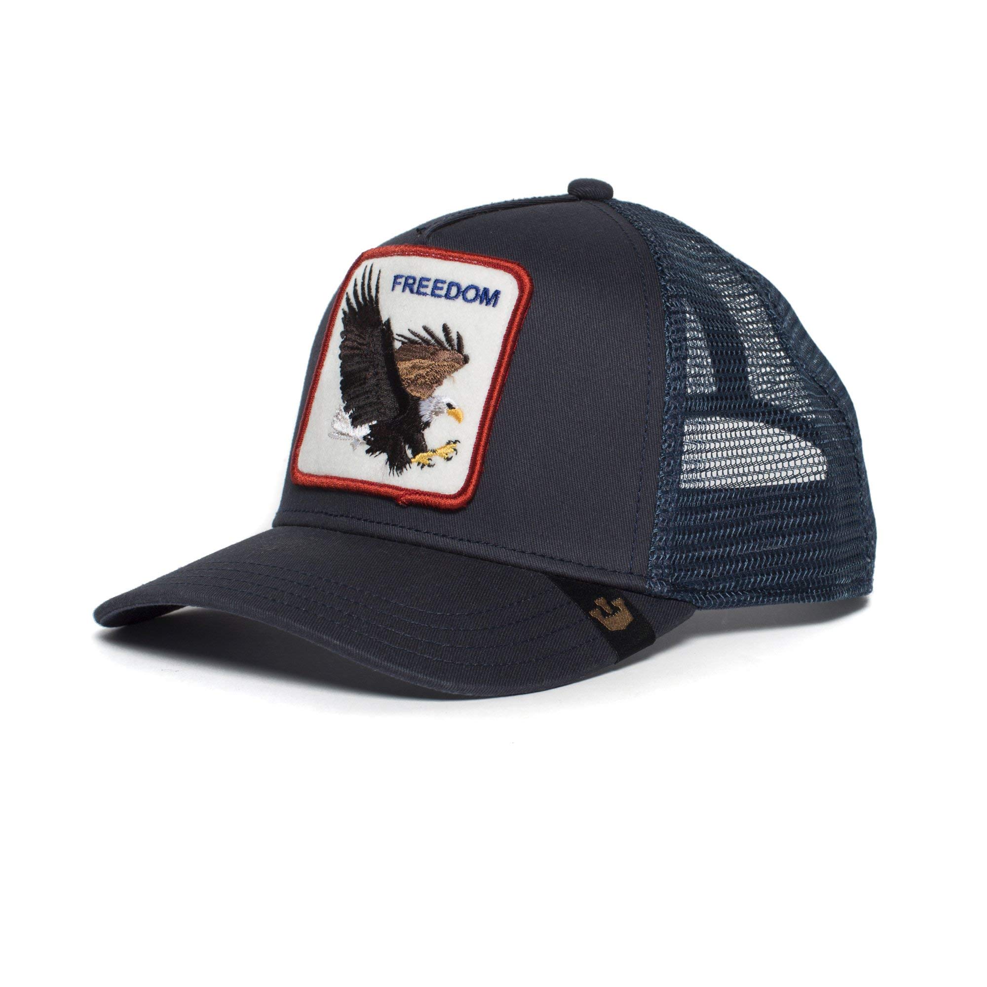 Goorin Bros. The Farm Men's Trucker Hat - Baseball Snapback Cap, Freedom, Navy